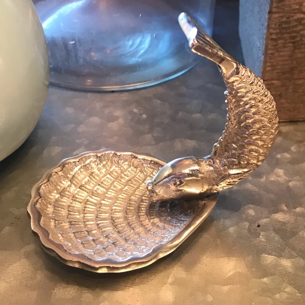 Two’s Company Silver Fish Ring Holder